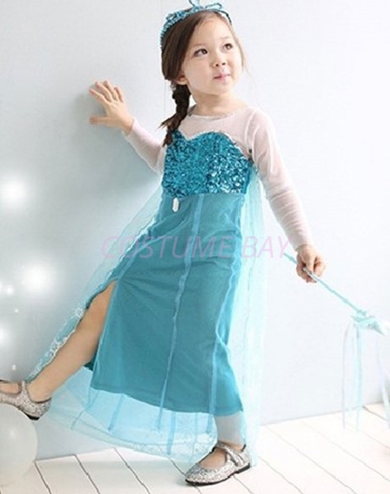Picture of Frozen Princess Elsa Anna Costume Dress