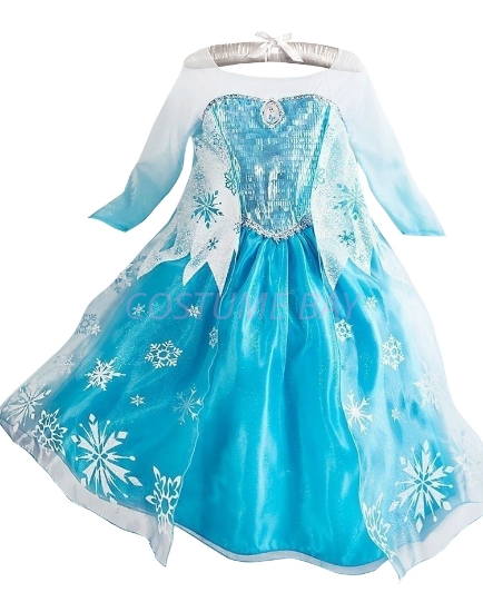 Girls Kids Frozen Hooded Fleece Princess Elsa & Anna Dressing Gown Bathrobe  Nightgown Robe