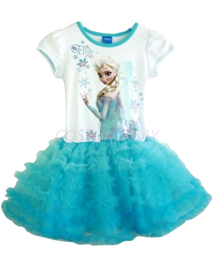 Picture of Frozen Princess Elsa Tutu Cake Dress