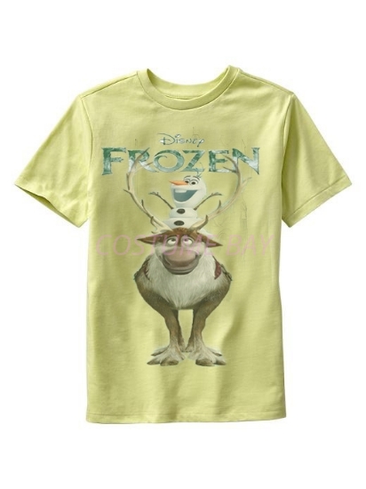 Picture of Kids Short Sleeves Frozen Sven T Shirt Yellow