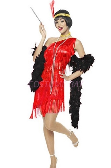 Picture of 1920's Charleston Flapper Dress - Red