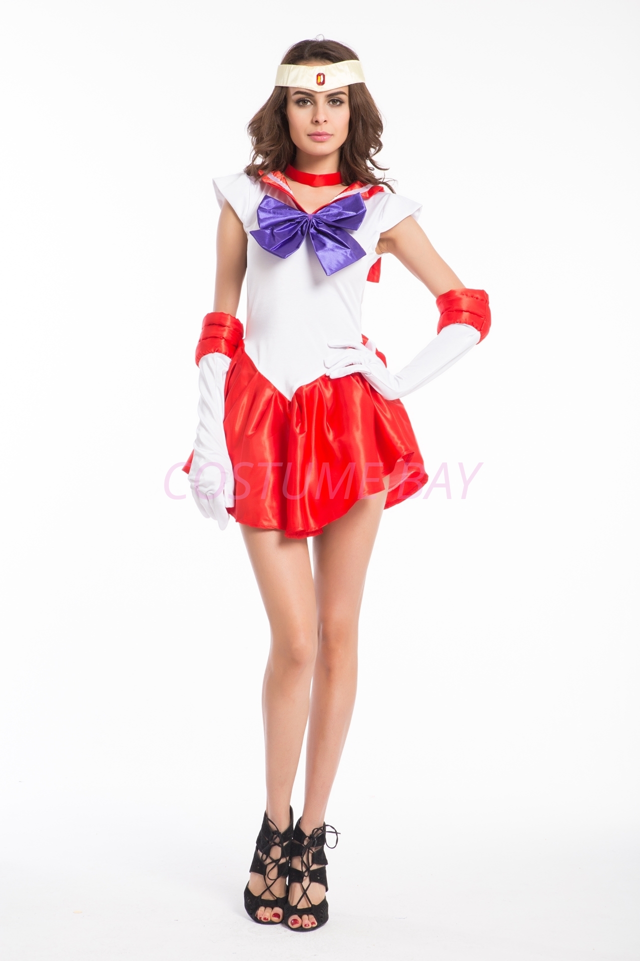 Sailor Moon Costume Cosplay Uniform Fancy Dress Up Sailormoon Party Outfit  Glove | eBay