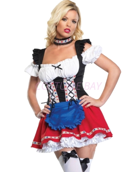 Picture of Oktoberfest Role Play German Beer Maid Costume Dress
