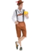 Picture of Mens Lederhosen Oktoberfest Bavarian German Beer Costume Brown