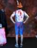 Picture of Bavarian Guy Mens Blood-Splattered Zombie Lederhosen Halloween Costume