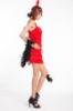 Picture of 1920's Charleston Flapper Dress Back Bow - Red