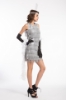 Picture of 1920's Charleston Flapper Dress Two Shoulders - Silver