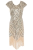 Picture of 1920's Charleston Flapper Dress Beige 