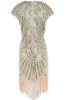 Picture of 1920's Charleston Flapper Dress Beige 