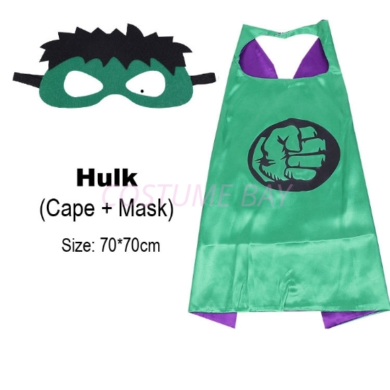 Picture of Kids PJ Superhero Cape &  Mask Set - Hulk