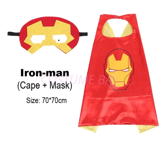 Picture of Kids PJ Superhero Cape &  Mask Set - Iron man