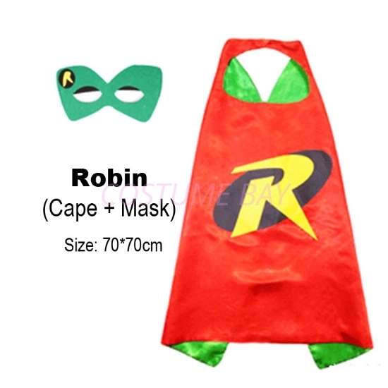 Picture of Kids PJ Superhero Cape &  Mask Set - Robin