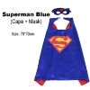 Picture of Kids PJ Superhero Cape &  Mask Set - Superman Blue