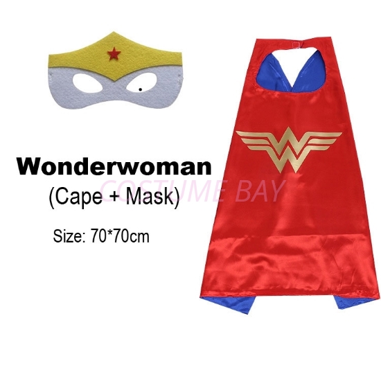 Picture of Kids PJ Superhero Cape &  Mask Set - Wonder woman