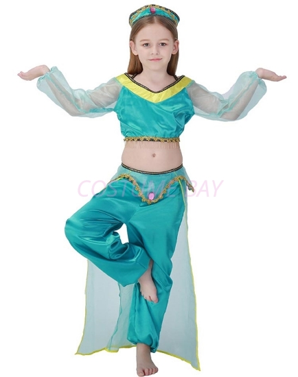 Picture of Girls Princess Jasmine Arabian Belly Dancer Costume