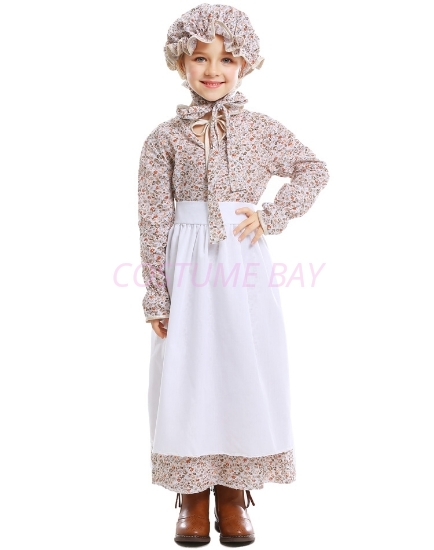 Picture of Girls Pioneer Colonial Costume for Book Week