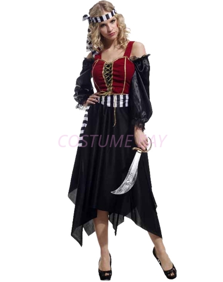 Picture of Womens Pirate Caribbean  Captain Costume