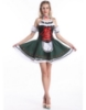 Picture of Ladies Oktoberfest Bavarian Beer Maid Green Dress Costume