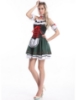 Picture of Ladies Oktoberfest Bavarian Beer Maid Green Dress Costume