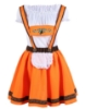 Picture of Ladies Oktoberfest Bavarian Beer Maid Orance  Dress Costume