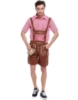 Picture of Bavarian Guy Mens Faux Suede Lederhosen Costume Brown