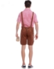 Picture of Bavarian Guy Mens Faux Suede Lederhosen Costume Brown