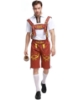 Picture of Mens Lederhosen Oktoberfest Bavarian German Beer Costume Brown