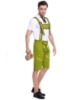 Picture of Mens Lederhosen Oktoberfest Bavarian German Beer Costume Green