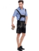 Picture of Bavarian Guy Mens Lederhosen Costume Black