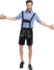 Picture of Bavarian Guy Mens Lederhosen Costume Black