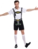 Picture of Mens Lederhosen Oktoberfest Bavarian German Beer Costume Black