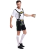 Picture of Mens Lederhosen Oktoberfest Bavarian German Beer Costume Black