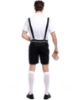 Picture of Mens Lederhosen Oktoberfest Bavarian German Beer Costume Black