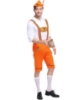 Picture of Bavarian Guy Mens Lederhosen Costume Orange