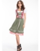 Picture of Ladies Oktoberfest Bavarian Beer Maid  Costume with Dark Green Apron
