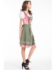 Picture of Ladies Oktoberfest Bavarian Beer Maid  Costume with Dark Green Apron