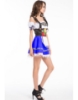 Picture of Ladies Oktoberfest Bavarian Beer Maid Blue Dress Costume