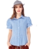 Picture of Ladies Oktoberfest Bavarian Beer Maid Shirt - Blue