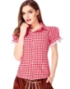 Picture of Ladies Oktoberfest Bavarian Beer Maid Shirt - Red