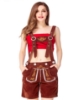 Picture of Ladies Oktoberfest Bavarian Beer Maid Short - Brown