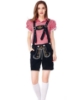 Picture of Ladies Oktoberfest Bavarian Beer Maid Costume Set - Red Shirt + Black Short