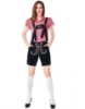 Picture of Ladies Oktoberfest Bavarian Beer Maid Costume Set - Red Shirt + Black Short