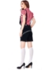 Picture of Ladies Oktoberfest Bavarian Beer Maid Costume Set - Red Shirt + Black Short