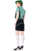 Picture of Ladies Oktoberfest Bavarian Beer Maid Costume Set - Green Shirt + Black Short