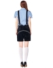 Picture of Ladies Oktoberfest Bavarian Beer Maid Costume Set - Blue Shirt + Black Short