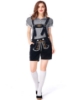 Picture of Ladies Oktoberfest Bavarian Beer Maid Costume Set - Black Shirt + Black Short