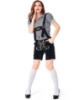 Picture of Ladies Oktoberfest Bavarian Beer Maid Costume Set - Black Shirt + Black Short