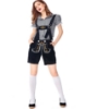 Picture of Ladies Oktoberfest Bavarian Beer Maid Costume Set - Black Shirt + Black Short