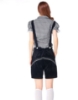 Picture of Ladies Oktoberfest Bavarian Beer Maid Costume Set - Black Shirt + Black Short