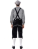 Picture of Bavarian Guy Mens Lederhosen Black Shirt and Shorts